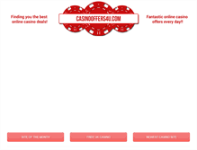 Tablet Screenshot of casinooffers4u.com